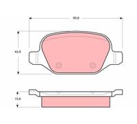 Kit pastiglie freno, Freno a disco Assale posteriore per ALFA ROMEO 147 156