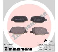 Kit pastiglie freno, Freno a disco Assale posteriore per ALFA ROMEO LANCIA 159 B