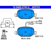 Kit pastiglie freno, Freno a disco Assale posteriore per ALFA ROMEO MITO