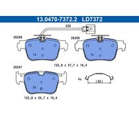 Kit pastiglie freno, Freno a disco Assale posteriore per AUDI A3 A3 Allstreet