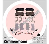 Kit pastiglie freno, Freno a disco Assale posteriore per AUDI BENTLEY PORSCHE A7