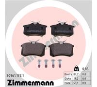 Kit pastiglie freno, Freno a disco Assale posteriore per AUDI CHERY CITROËN CITR