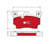 Kit pastiglie freno, Freno a disco Assale posteriore per AUDI PORSCHE CAYENNE Q7