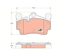 Kit pastiglie freno, Freno a disco Assale posteriore per AUDI PORSCHE VW CAYENNE