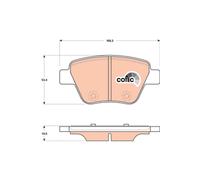 Kit pastiglie freno, Freno a disco Assale posteriore per AUDI SEAT SKODA SKODA (