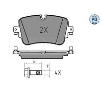 Kit pastiglie freno, Freno a disco Assale posteriore per AUDI VW A6 A7 A8 E-TRON