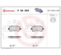 Kit pastiglie freno, Freno a disco Assale posteriore per BENTLEY BUICK BUICK (SG
