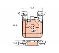 Kit pastiglie freno, Freno a disco Assale posteriore per BMW 1 2 3 4