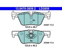 Kit pastiglie freno, Freno a disco Assale posteriore per BMW 1 2 3 4