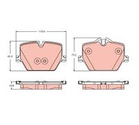 Kit pastiglie freno, Freno a disco Assale posteriore per BMW 2 3 4 i4 Z4