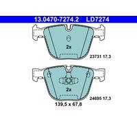 Kit pastiglie freno, Freno a disco Assale posteriore per BMW 5 7
