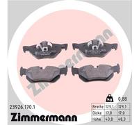 Kit pastiglie freno, Freno a disco Assale posteriore per BMW BMW (BRILLIANCE) 1