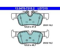 Kit pastiglie freno, Freno a disco Assale posteriore per BMW MINI 1 2 i3 MINI MI