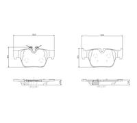 Kit pastiglie freno, Freno a disco Assale posteriore per BMW MINI 1 2 MINI CLUBM