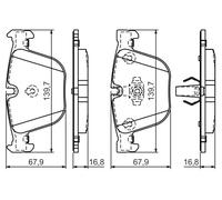 Kit pastiglie freno, Freno a disco Assale posteriore per BMW ROLLS-ROYCE 1 3 5 6