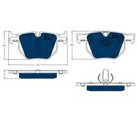 Kit pastiglie freno, Freno a disco Assale posteriore per BMW X5