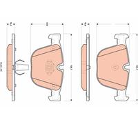 Kit pastiglie freno, Freno a disco Assale posteriore per BMW X5 X6