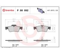 Kit pastiglie freno, Freno a disco Assale posteriore per BRABUS MERCEDES-BENZ ME
