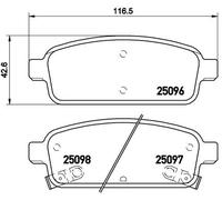 Kit pastiglie freno, Freno a disco Assale posteriore per BUICK BUICK (SGM) CHEVR