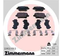 Kit pastiglie freno, Freno a disco Assale posteriore per BUICK (SGM) OPEL VAUXHA