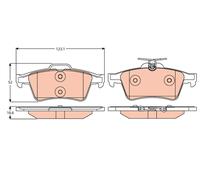Kit pastiglie freno, Freno a disco Assale posteriore per CADILLAC CHEVROLET CITR
