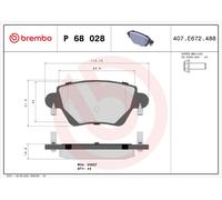 Kit pastiglie freno, Freno a disco Assale posteriore per CHANA FORD (CHANGAN) RE