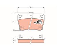 Kit pastiglie freno, Freno a disco Assale posteriore per CHERY TOYOTA RAV 4 TIGG