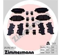 Kit pastiglie freno, Freno a disco Assale posteriore per CHRYSLER DODGE FIAT LAN