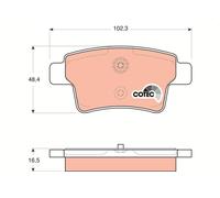 Kit pastiglie freno, Freno a disco Assale posteriore per CITROËN C4 GRAND PICASS