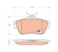 Kit pastiglie freno, Freno a disco Assale posteriore per CITROËN FIAT PEUGEOT TO