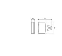 Kit pastiglie freno, Freno a disco Assale posteriore per CITROËN SAIPA CITROEN X