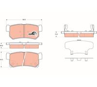Kit pastiglie freno, Freno a disco Assale posteriore per DAEWOO ROEWE (SAIC) SSA