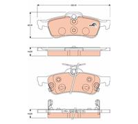Kit pastiglie freno, Freno a disco Assale posteriore per DAIHATSU TOYOTA CHARADE