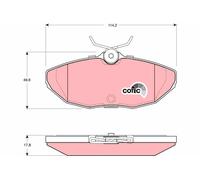 Kit pastiglie freno, Freno a disco Assale posteriore per DAIMLER FORD USA JAGUAR