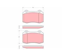 Kit pastiglie freno, Freno a disco Assale posteriore per DAIMLER JAGUAR DAIMLER