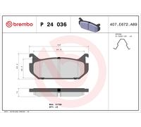 Kit pastiglie freno, Freno a disco Assale posteriore per EUNOS FORD AUSTRALIA FO