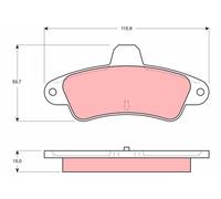 Kit pastiglie freno, Freno a disco Assale posteriore per FORD FORD AUSTRALIA FOR