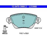 Kit pastiglie freno, Freno a disco Assale posteriore per FORD JAGUAR RENAULT KAN