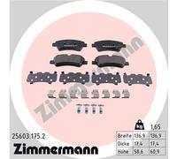 Kit pastiglie freno, Freno a disco Assale posteriore per FORD TOURNEO CUSTOM TRA