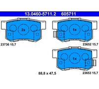 Kit pastiglie freno, Freno a disco Assale posteriore per HONDA ACCORD AVANCIER C