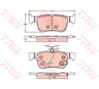 Kit pastiglie freno, Freno a disco Assale posteriore per HONDA CIVIC