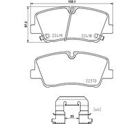 Kit pastiglie freno, Freno a disco Assale posteriore per HYUNDAI H350