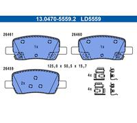 Kit pastiglie freno, Freno a disco Assale posteriore per HYUNDAI KIA CARNIVAL SA