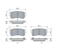 Kit pastiglie freno, Freno a disco Assale posteriore per HYUNDAI KIA CRETA KONA