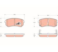 Kit pastiglie freno, Freno a disco Assale posteriore per HYUNDAI KIA NAZA i10 PI