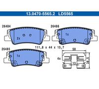 Kit pastiglie freno, Freno a disco Assale posteriore per HYUNDAI KIA SPORTAGE TU