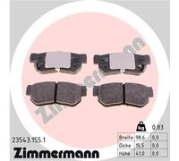 Kit pastiglie freno, Freno a disco Assale posteriore per HYUNDAI KIA SSANGYONG G