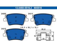 Kit pastiglie freno, Freno a disco Assale posteriore per HYUNDAI SANTA FE