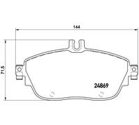 Kit pastiglie freno, Freno a disco Assale posteriore per INFINITI MERCEDES-BENZ