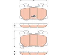 Kit pastiglie freno, Freno a disco Assale posteriore per INFINITI NISSAN 370Z FX